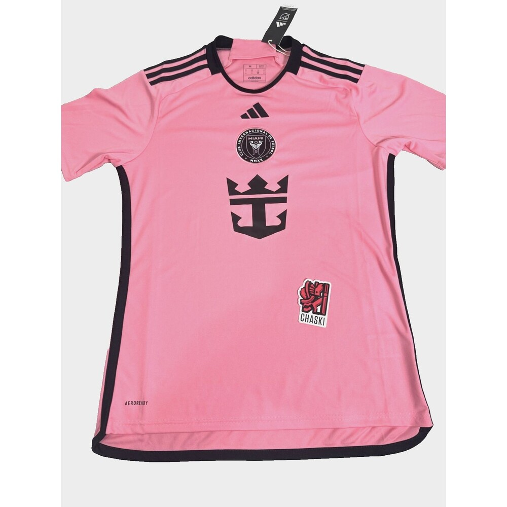 Adidas Inter Miami CF MLS 24/25 Home Pink Soccer Jersey Men's Large IU0190 NEW